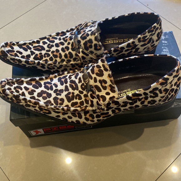 NWB FIESSO BLACK WHITE PONY HAIR SHOES FI6649 - Picture 2 of 8